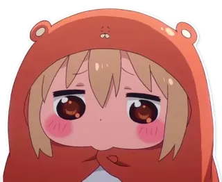 ☹️ Umaru Doma Himouto! Umaru-chan anime, umaru, cute, chibi, kawaii, cartoon telegram sticker