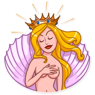 Blondie Vacation telegram stickers