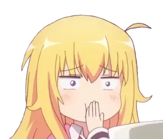 😂 anime, chibi, shocked, embarrassed, anime girl telegram sticker