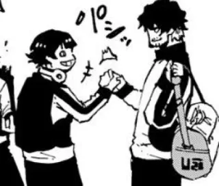 🤝 いらっしゃい anime, manga, handshake, greeting, japanese whatsapp sticker