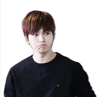 😳 표정, kpop, 얼굴, 불쾌, 기분 telegram sticker