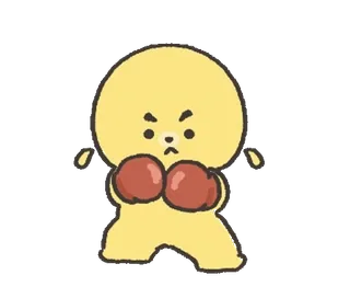 🐶 animal, boxing, fight, angry, cute whatsapp sticker