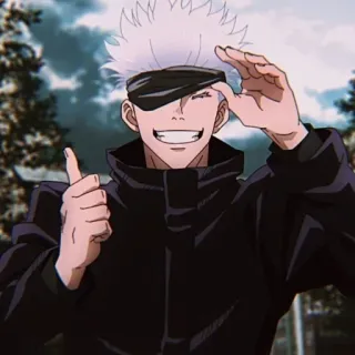 🖤 Satoru Gojo Jujutsu Kaisen anime, jujutsu kaisen, satoru gojo, gojo, character, manga telegram sticker