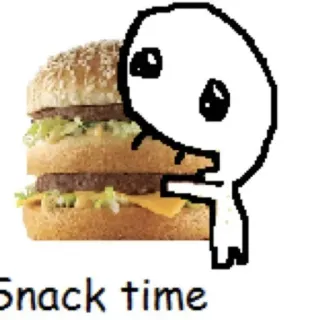 🍔 Snack time Đồ ăn vặt, Hamburger, Phim hoạt hình, Đồ ăn, Dễ thương, Bữa trưa telegram sticker