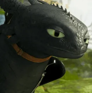 📍 Toothless How to Train Your Dragon Drache, niedlich, Tier, Cartoon, Nachtschatten telegram sticker
