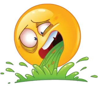 🤮 Emoji, Malade, Vomir, Vomissement, Nausée, Haut-le-cœur whatsapp sticker