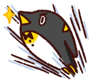 🌠 펭귄, 만화, 동물, 귀여운, 일러스트, 스티커 telegram sticker