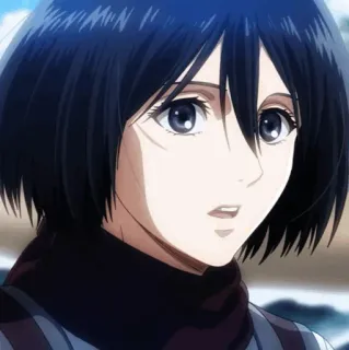 ❤️ Mikasa Ackerman Attack on Titan อนิเมะ, มังงะ, การ์ตูน, ตัวละคร, มิคาสะ, ผ่าพิภพไททัน whatsapp sticker