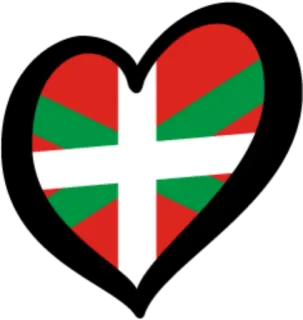 🇪🇸 baskijski, serce, flaga, kraj telegram sticker