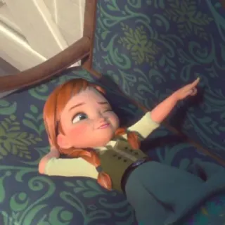 😉 Anna Frozen cartoon, disney, animated, character, princess, frozen, anna telegram sticker