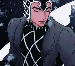 😌 Guido Mista JoJo's Bizarre Adventure Anime, Manga, Jojo, Guido Mista, Personage, Illustratie, Winter telegram sticker