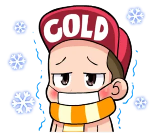 ❄ COLD frío, enfermo, invierno, gripe, dibujos animados, sentirse enfermo, estación telegram sticker