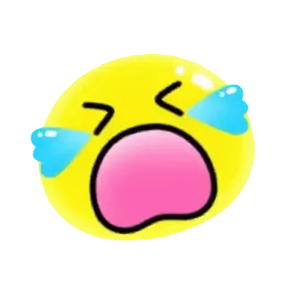🤗 плач, грустный, эмодзи, слезы, лицо, желтый whatsapp sticker