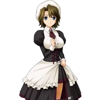 👰 Anime, Maid, Robe, Fille anime, Mignon telegram sticker