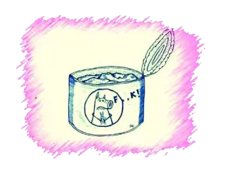 😠 F.!K cartoon, can, drawing, swearing, pig, offensive telegram sticker