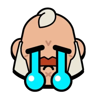 😭 sad, crying, emoji, tears, face, expression telegram sticker