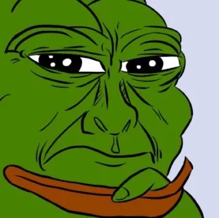 😒 Pepe the Frog pepe, frosch, meme, internet meme, figur telegram sticker