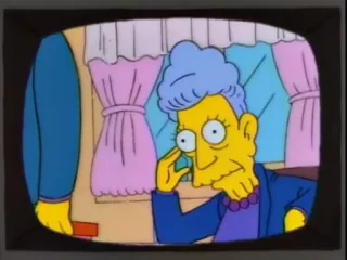 😐 Patty Bouvier The Simpsons パティ・ブービエ, ザ・シンプソンズ, アニメ, テレビ, シットコム, アニメーション telegram sticker