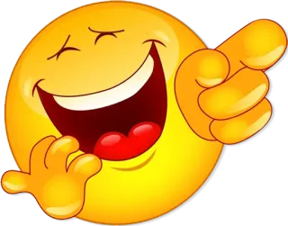 😄 Emoji, Rindo, Apontando, Engraçado, Alegria, Feliz telegram sticker