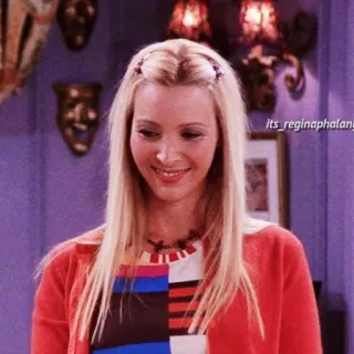 😊 Phoebe Buffay Friends its_reginaphalaange Phoebe Buffay, Friends, Série TV, Comédie, Personnage, Sitcom, reginaphalaange telegram sticker