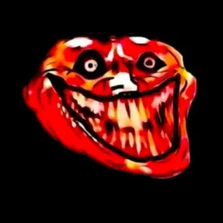 😂 trollface, meme, internet, trol, griezelig telegram sticker