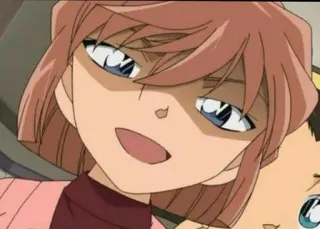 🤯 Anime, Kreskówka, Dziewczyna, Uśmiechnięta, Animacja, Portret telegram sticker