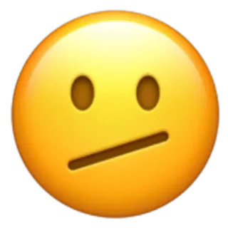 🫤 Emoji, Incerto, Expressão telegram sticker