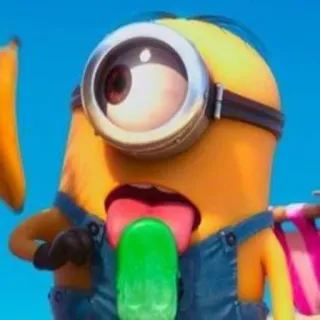🍦 Minion Despicable Me minion, cartoon, funny, character, despicable me, yellow telegram sticker