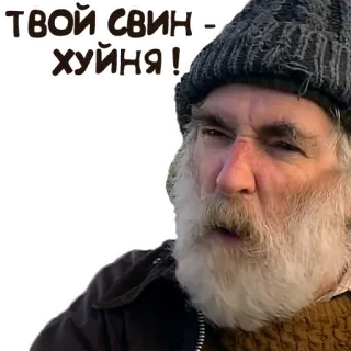 🖕 ТВОЙ СВИН - ХУЙНЯ! whatsapp sticker