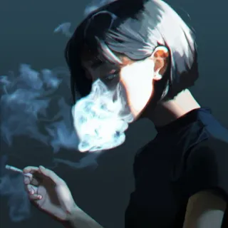 🚬 fumar, cigarrillo, humo, persona, tabaco, retrato telegram sticker