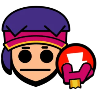 ❌ Sandy Brawl Stars sleepy, brawler, character, game, desert telegram sticker