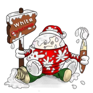 ☃ White Christmas natal, branco, neve, inverno, feriado telegram sticker