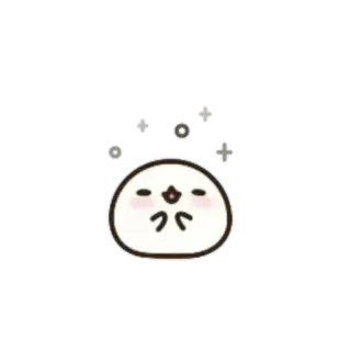 🍥 słodki, mochi, kawaii, kreskówka, naklejka, prosty, blob telegram sticker