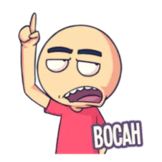 😌 BOCAH cartoon, boy, bocah, sticker telegram sticker
