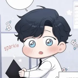 🦢 sparkle cute, chibi, sparkle, kawaii, anime, manga telegram sticker
