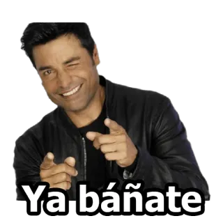 🛁 Ya báñate Chayanne, Piscadela, Espanhol, Humor, Meme telegram sticker
