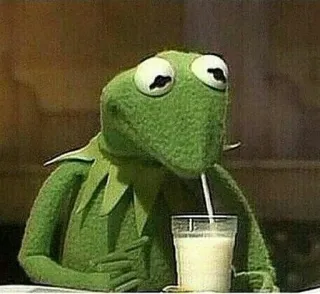 ☕ Kermit Kermit la Rana, Muppets, Bere, Rana, Cartone animato, Meme telegram sticker