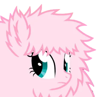 😒 pony, fluffy, cute, cartoon, animal telegram sticker
