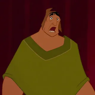 🍂 Pacha The Emperor's New Groove disney, pacha, el emperador y sus locuras, dibujos animados, personaje telegram sticker