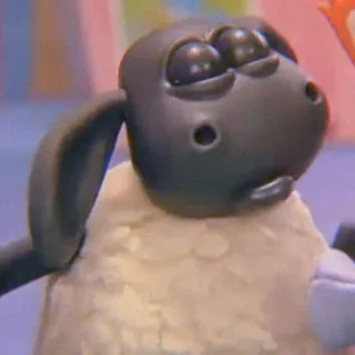 🍄 Shaun the Sheep pecora, cartoni animati, claymation, animale, divertente telegram sticker