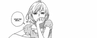 😕 WHAT THE HECK... anime, girl, manga, expression, teenager telegram sticker