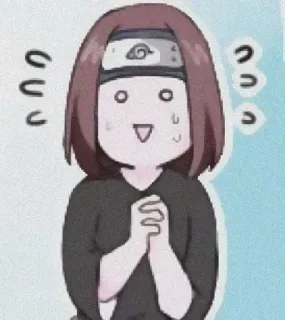 😅 Rin Nohara Naruto アニメ, 漫画, ステッカー, 可愛い, のはらリン, ナルト telegram sticker