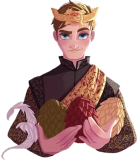 🤴 Joffrey Baratheon Game of Thrones Джоффри, Игра престолов, яйца дракона, король, фэнтези telegram sticker