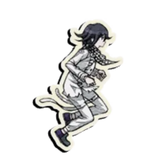 🏃 Kokichi Oma Danganronpa Кокичи Ома, Danganronpa, Аниме, Манга, Персонаж, Бег telegram sticker