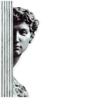 👀 statue, classical art, column, sculpture, art, portrait telegram sticker