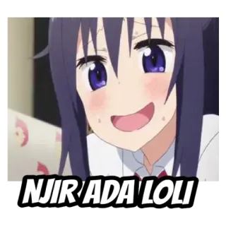 😃 NJIR ADA LOLI anime, girl, cute telegram sticker