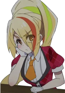 😒 Аниме, Девушка, милый, Мультфильм, Персонаж telegram sticker