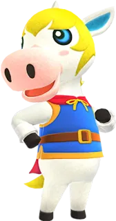 🎠 animal crossing, bewohner, cartoon, pferd, süß telegram sticker