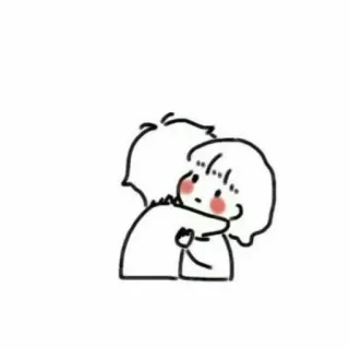 💘 desenho animado, abraço, amor, amizade, fofo telegram sticker