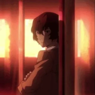 ✨ Dazai Osamu Bungou Stray Dogs อนิเมะ, ดาไซ, Bungou Stray Dogs, โอซามุ ดาไซ, BSD telegram sticker